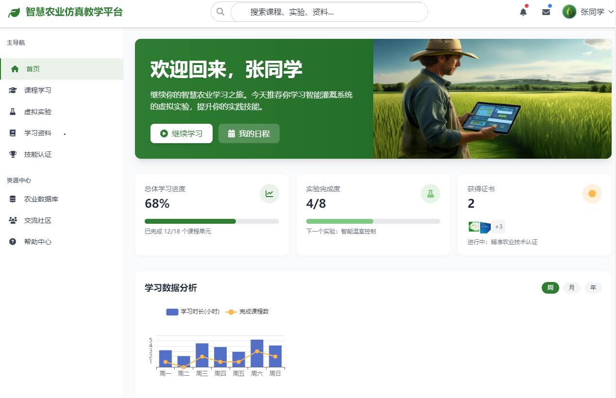 智慧农业仿真教学平台